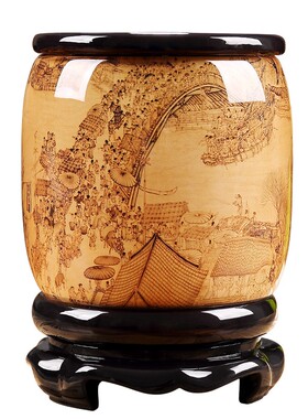 办公桌笔筒复古办公室摆件工x艺品创意装饰实用定制礼品教师节礼