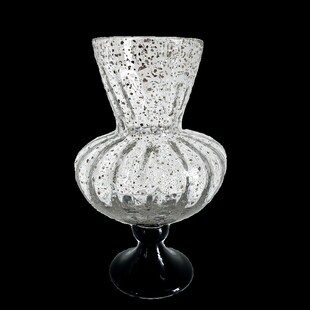 中古芬顿洒金琉璃j花瓶高脚杯法式高级感艺术风灯花器水养插花摆