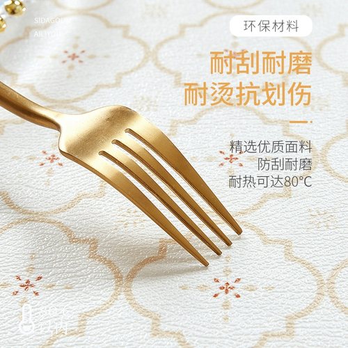 美式电视柜桌g垫桌旗硅胶防水桌布餐边柜轻奢风鞋柜台面垫子盖布