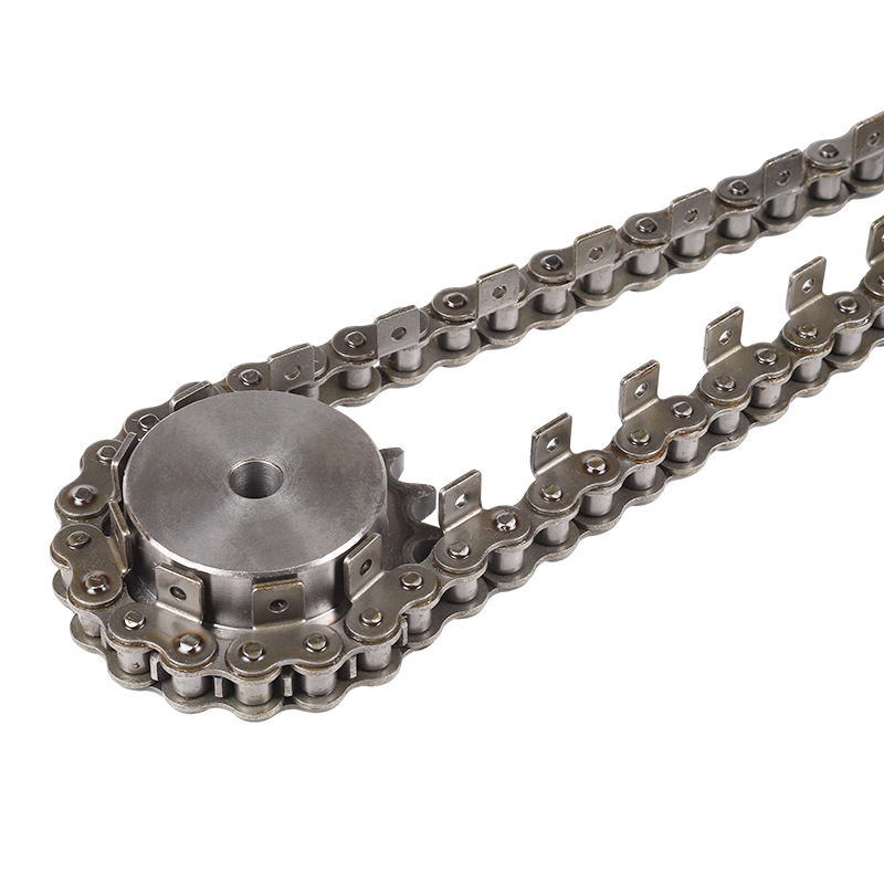 弯板链条3分4分5分6分1寸单侧带耳链条0J6B08B单排工业传动链条