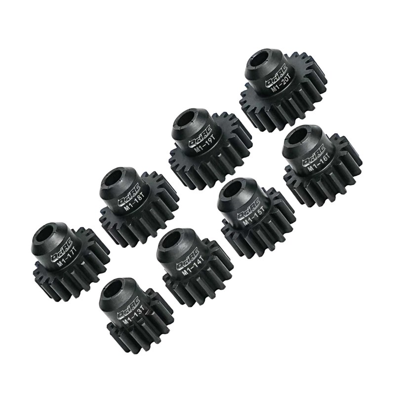 oriRC钢齿1/8马达齿电机齿M1模内径轴径5Hmm模型车金属齿轮13T-20