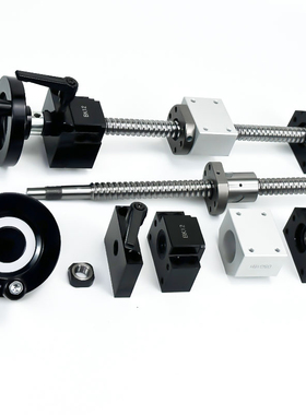 手动滚珠丝杆1204滑台套装1605手轮升H降套件2005手摇丝杠螺母全