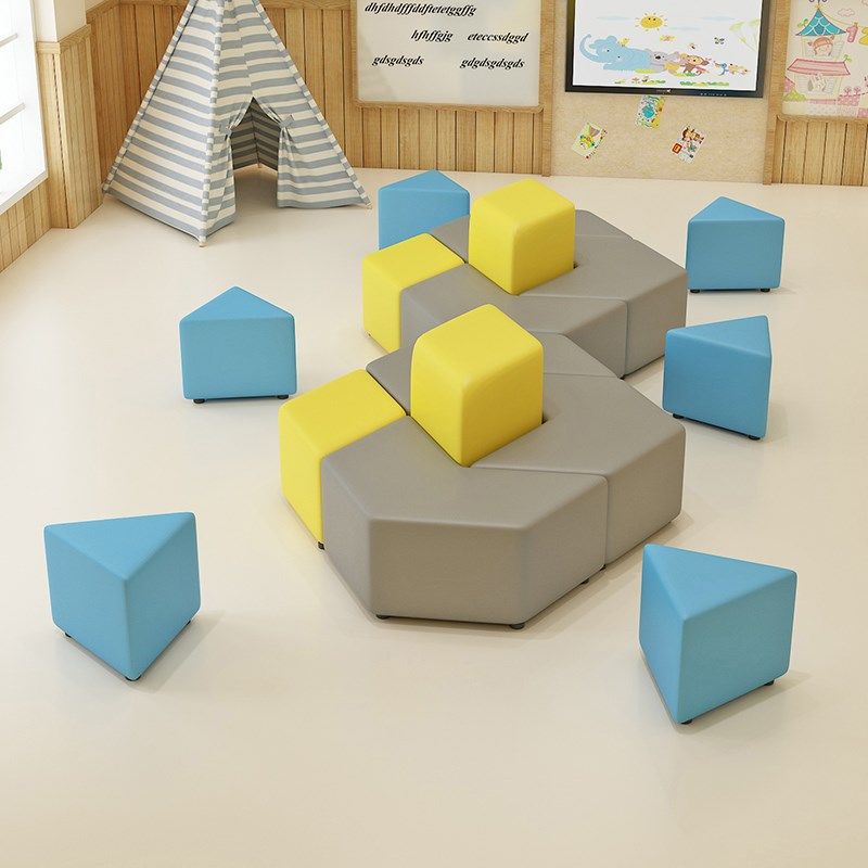 幼儿园早教中心琴行培训班机构休息D等候区大厅异形办公沙发凳组,商业/办公家具,沙发,淘宝优惠券,粉丝福利购,淘宝优惠卷