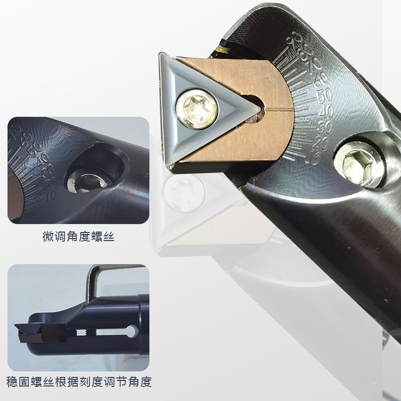 万能倒角铣刀杆0-90度多功能可调式B数控倒角刀TCMT16T304铣刀片