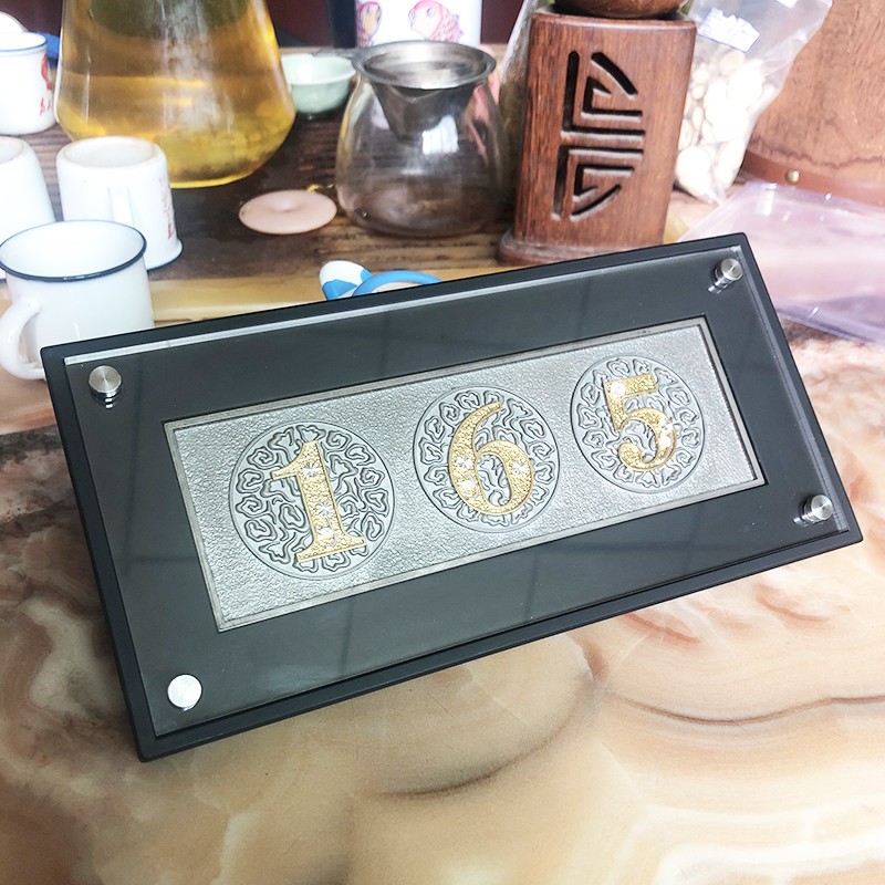 【老师荐】165平衡牌57 96平衡牌摆件摆台数字锡V牌客厅厨房摆件