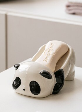 可爱陶瓷肥皂碟家用浴室洗手台香B皂盒创意卡通小猫肥皂架收纳摆