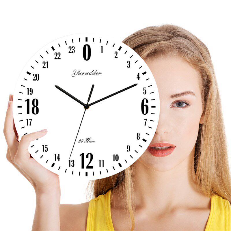创意24小时钟表简约挂钟创意石英钟挂墙网M红时钟diy来图定制钟,家居饰品,挂钟,淘宝优惠券,粉丝福利购,淘宝优惠卷