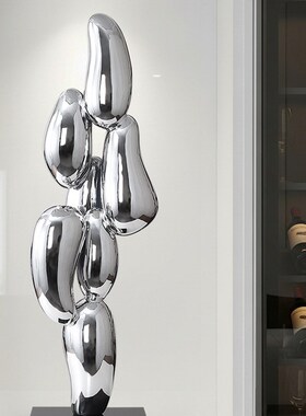 玄关摆件现代轻奢高级感r细长高瘦办公室客厅电视柜艺术家居装饰