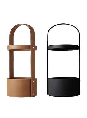 现代简约样板房售楼部雨r伞架皮伞桶入户门厅工艺品装饰收纳架摆