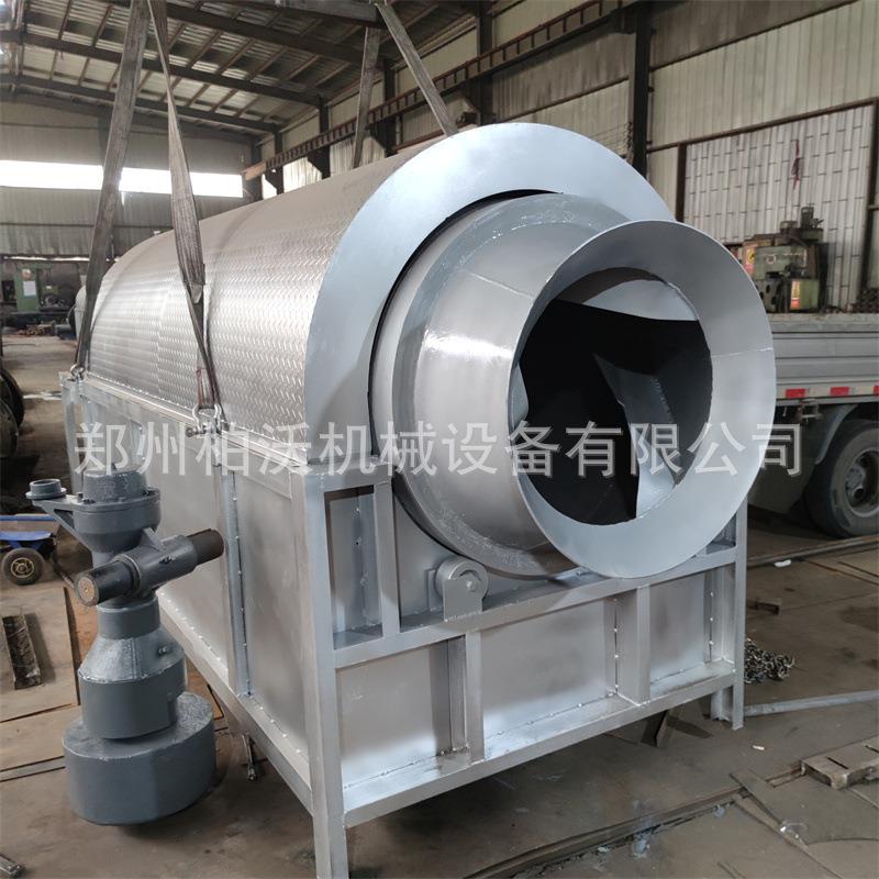 厂家直销不锈钢滚筒式谷物杂粮烘干机1000斤电加热恒温滚筒干燥