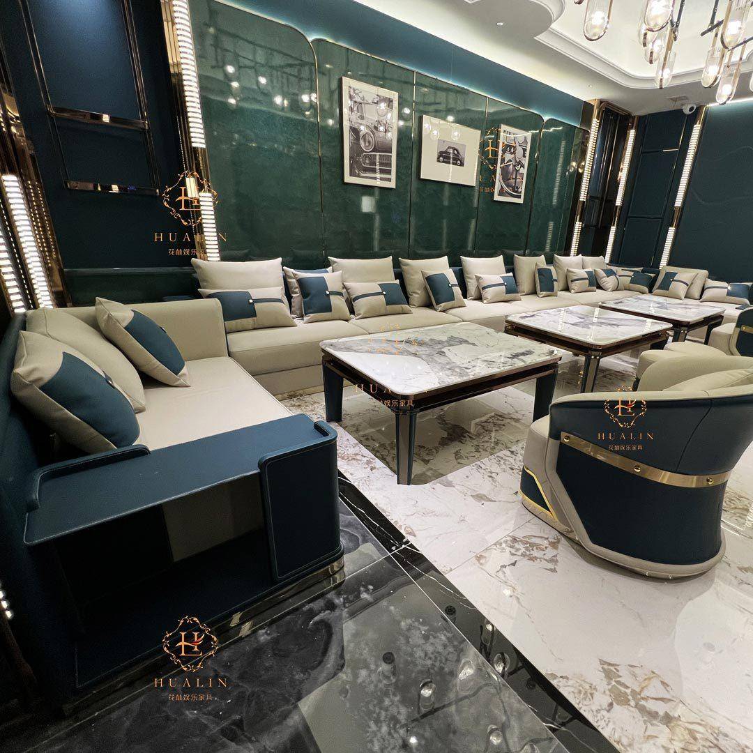 KTV酒吧沙发港式轻奢沙发酒店公司私人会所沙发别墅K歌影视厅沙发