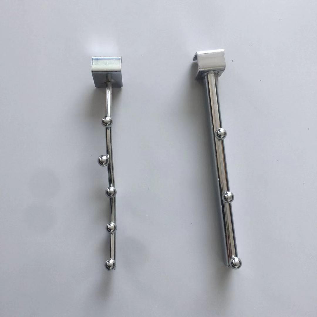 货架配件母婴用品店中岛钢木组合陈列柜方管配件衣服挂钩双线挂钩