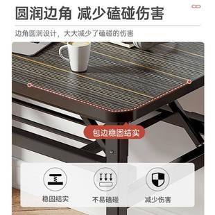 脑桌台式 新办可折叠电装 免安书桌家用简约PLF公桌卧室简易生学学