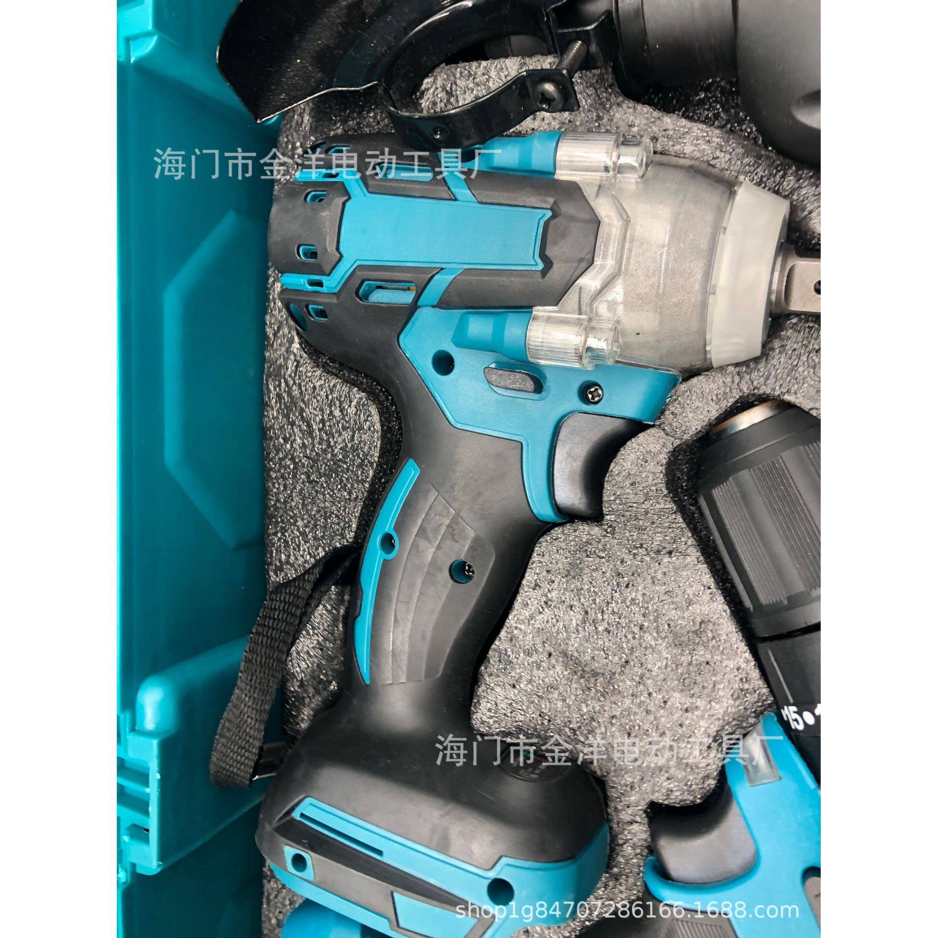 锂电工具充套装电工具磨四件810套电锤角机电扳手组合套装钻件套