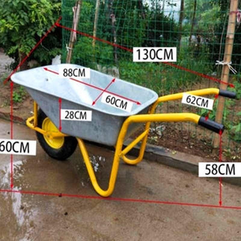 独544轮推建筑工地花园推手沙泥载重手车推车垃圾农用工具小推车