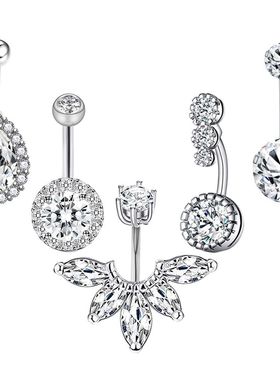 新鲜出炉亚马逊肚脐环套装脐环人体穿刺饰品piercing belly 5