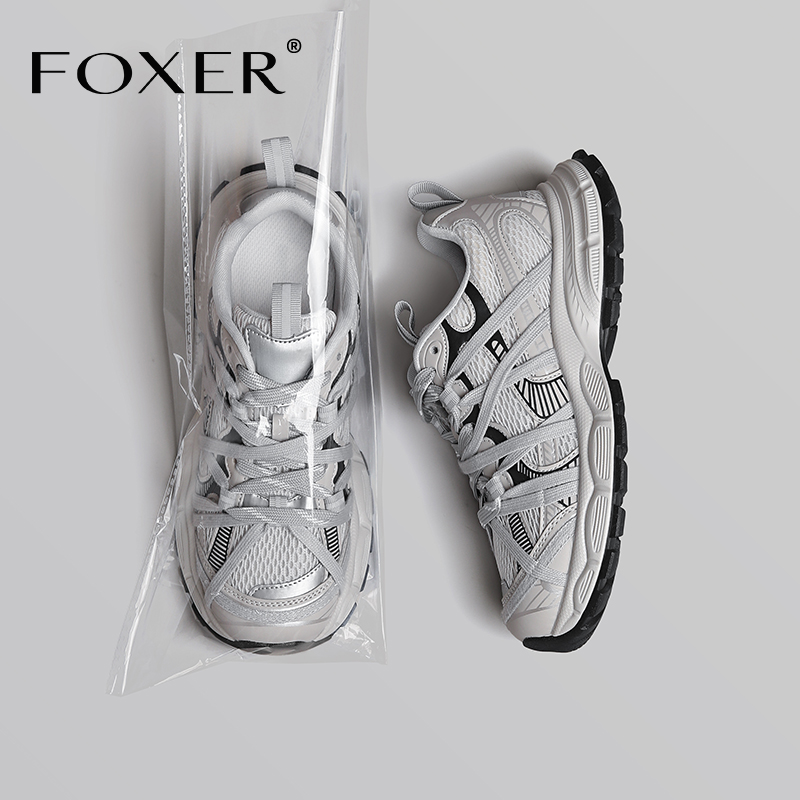 FOXER厚底老爹鞋小个子增高潮流