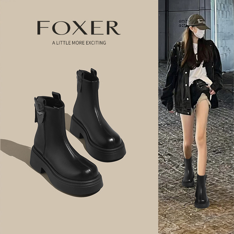 显脚小马丁靴女款2025新款春夏网红爆款英伦风瘦瘦靴烟管靴短靴