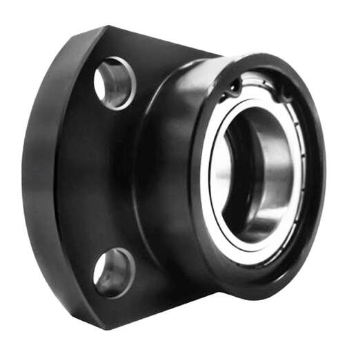 速发简易型轴承座组件钢制固定座对边法兰双轴承座BFP21BGB带座轴