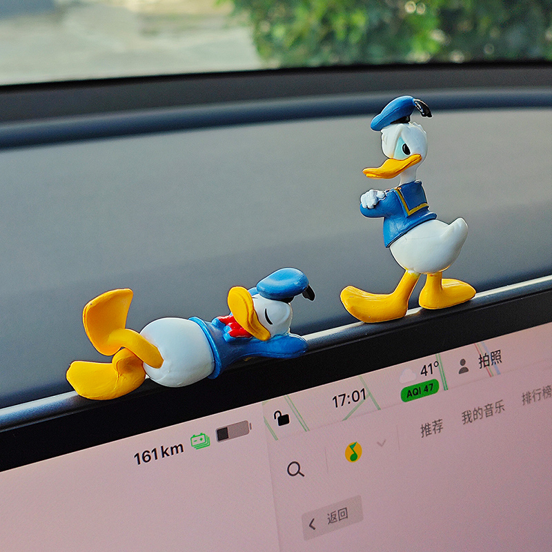 速发唐特斯丫汽车拉幕摆件车内饰品model屏/车载创意可爱y