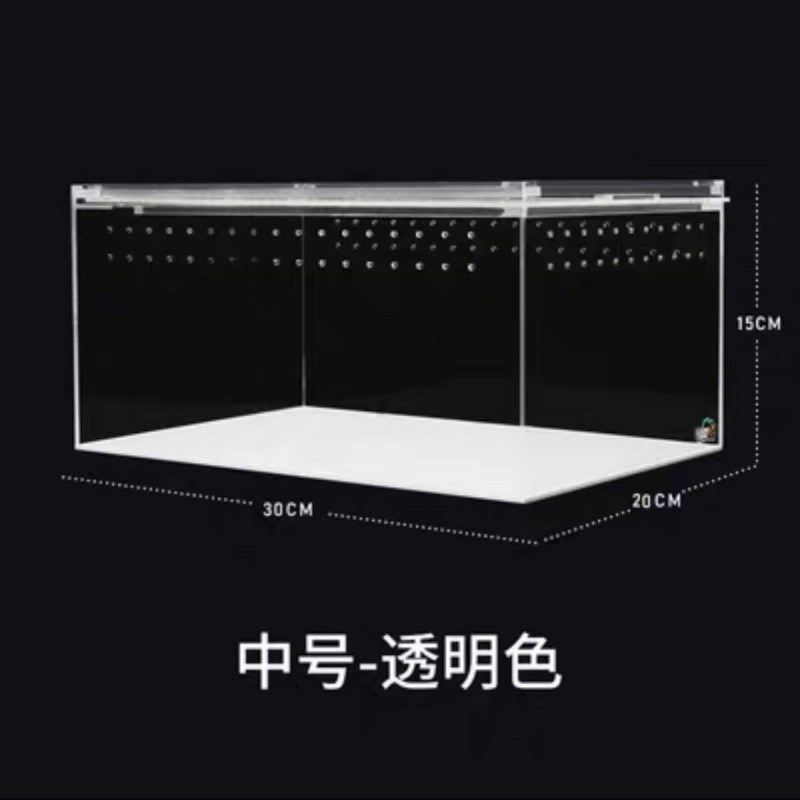 速发爬虫克养盒箱透明亚饲力蜘蛛守宫角蛙甲虫乌龟造景爬宠饲养盒
