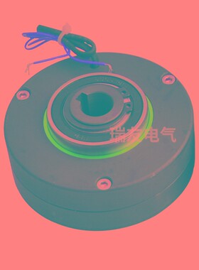 速发磁粉4车器小型制动器ZXY空心刹动离合器薄型刹车器2制V