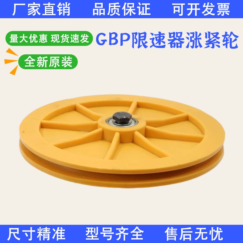 速发电梯涨紧轮底坑装置直径200*20*6201限速轮适用于讯达电梯配