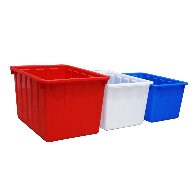 速发加厚牛筋塑料水形长方箱大号水产养鱼箱泡瓷砖家用储水方桶卖