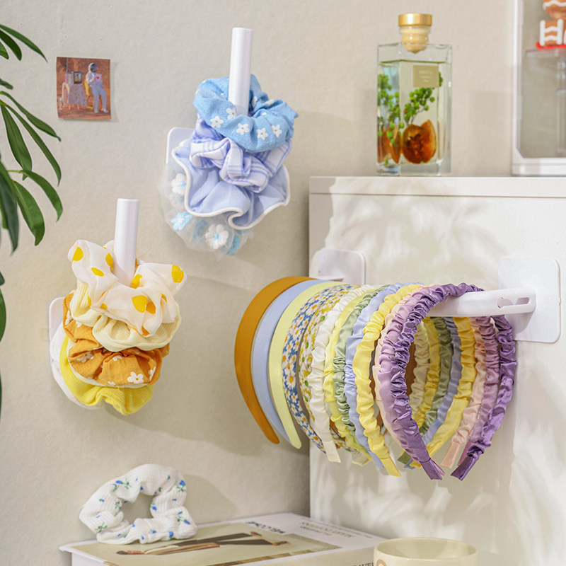 速发发饰收纳挂神发圈发箍饰理架器项链首整架免打孔手饰品置物架