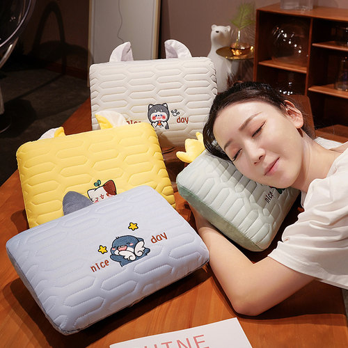 速发午季冰凉抱枕午睡枕学生趴睡小枕头趴童趴儿枕办公室夏休神器