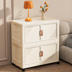 速发塑料床头柜家杂卧室小型多层子纳柜收零食用物玩具柜房置物柜