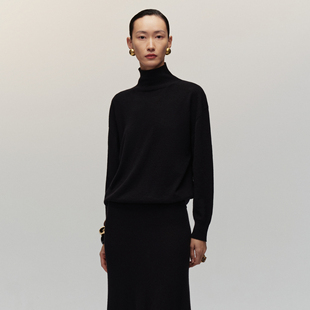 100%山羊绒温暖现货 简约气质半高领羊绒上衣 SIQIYOUNG 巴黎往事