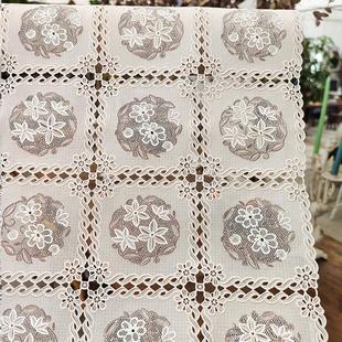 进口蕾丝桌布长条形茶几巾电视柜盖布定制pvc镂空客厅餐柜桌垫