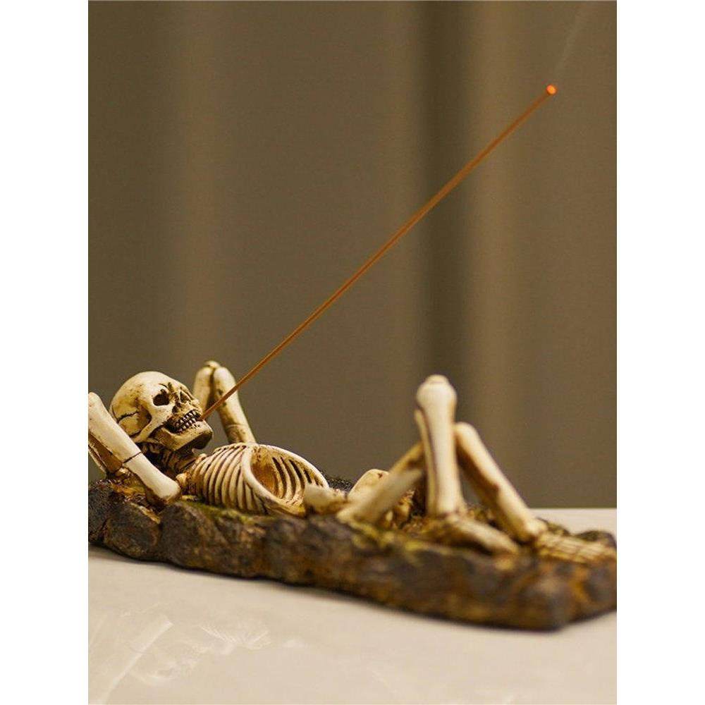 创意线香香插熏香座茶道卧香炉摆件家用室内创意哥特风格骷髅搞怪,家居饰品,香托/香盘/香座/香插,淘宝优惠券,粉丝福利购,淘宝优惠卷