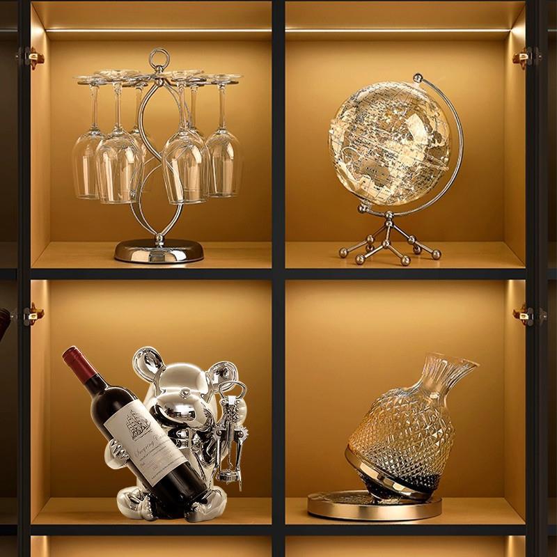 -轻奢红酒架酒柜装饰品摆件B现代高级感客厅电视餐边柜家居摆