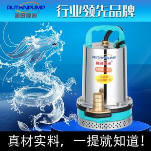 润田绿洲高扬程家用电瓶车专用电动12v48v农用打药抽水直流潜水泵
