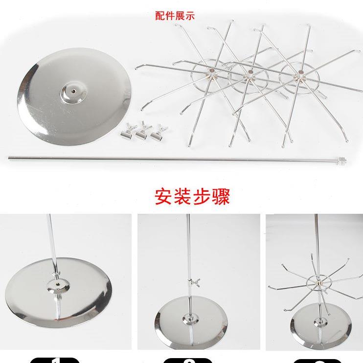 摆摊旋转调节架饰品挂件批高档精品架货架饰品转展示架展架位三层