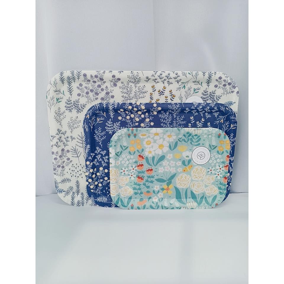 韩国进口硬塑料耐热可烫家用水果亚光鲜花喝咖啡下午茶盘托盘果盘