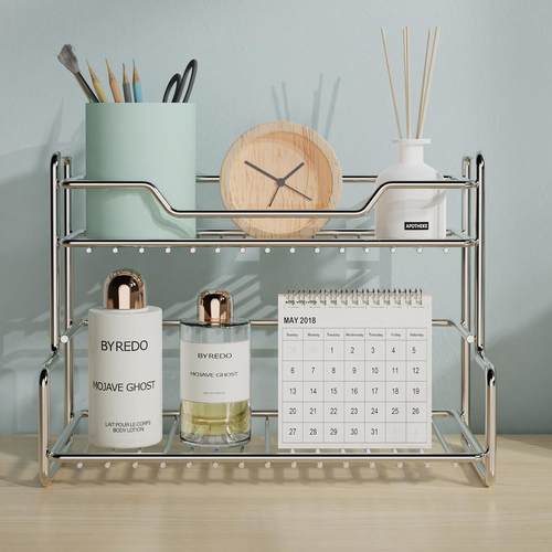 实厚304不锈钢加粗进阶版桌上转角架立式架卫生间收纳架L字置物架