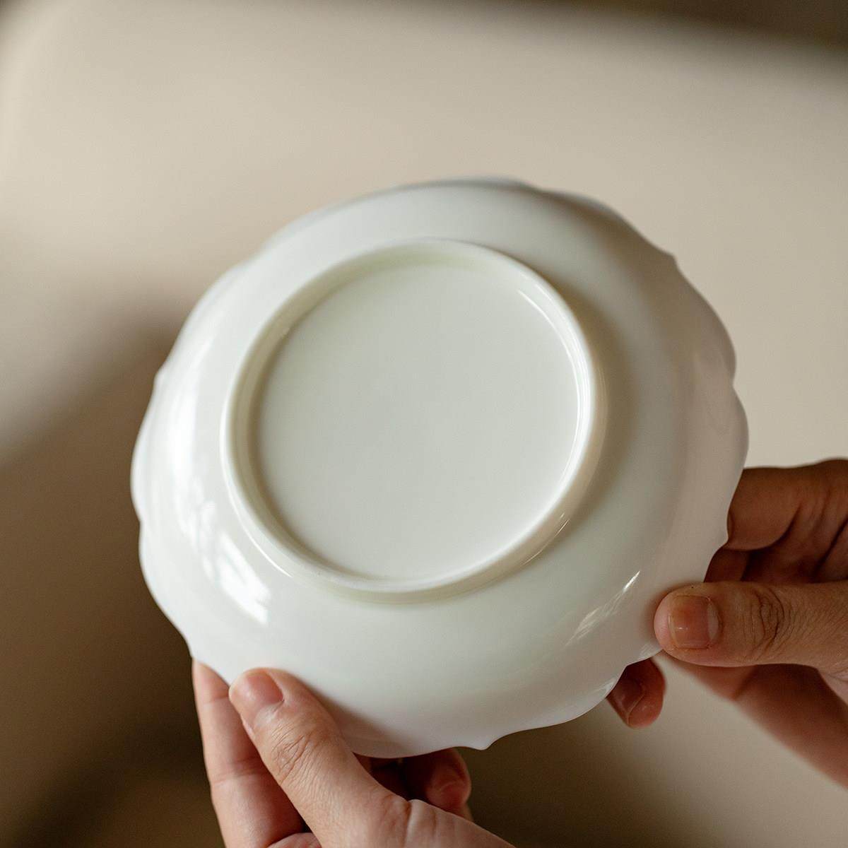 梵汝粉彩万花花口壶承新中式高端家用干泡盘功夫茶具盖碗壶承托盘,餐饮具,茶道/零配,淘宝优惠券,粉丝福利购,淘宝优惠卷