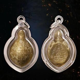 清债龟 龙婆银 吊坠 原庙 链子 泰国特色 送锦袋 佛牌