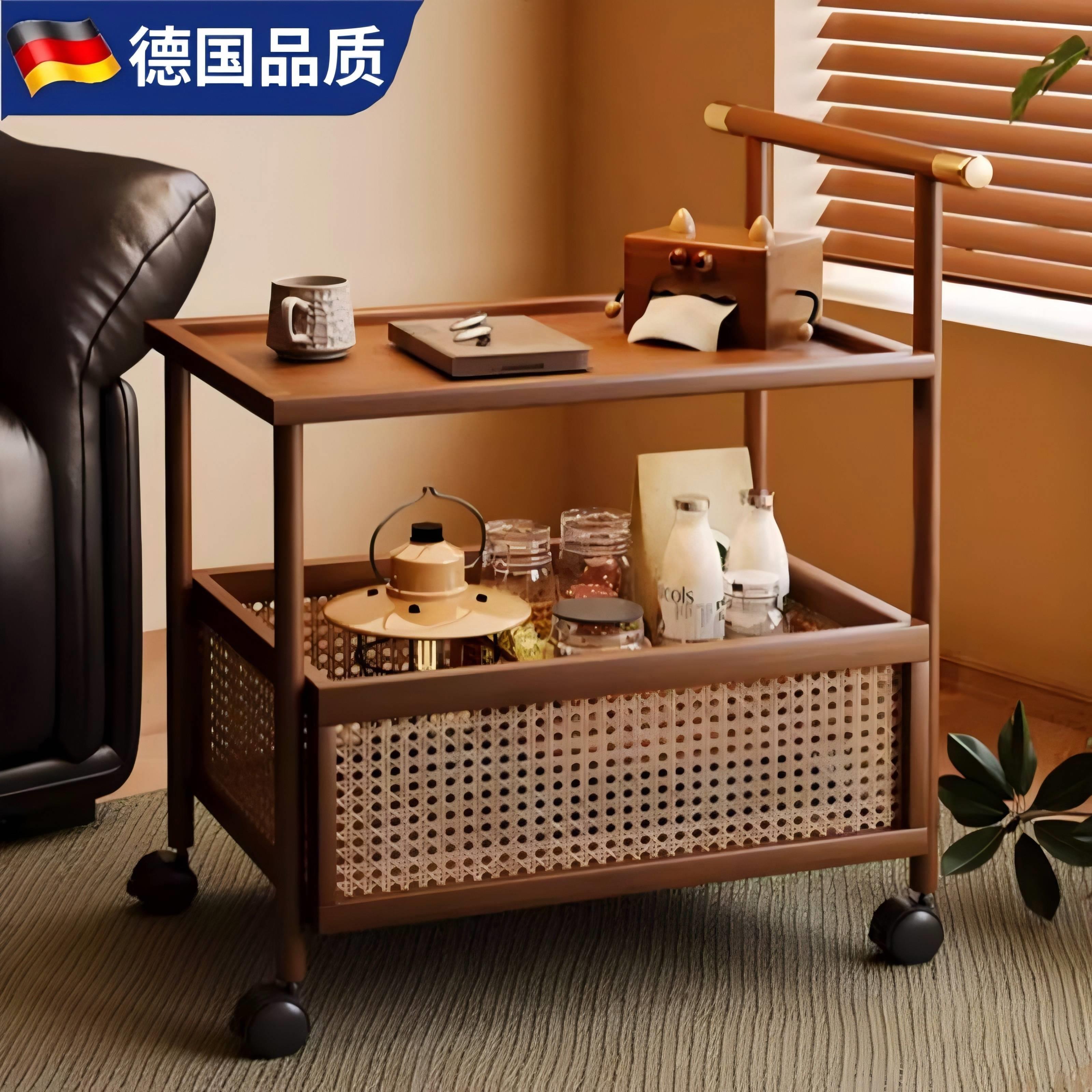 Mortina德国可移动边几客厅家用茶几多层小推车卧室床头置物架子