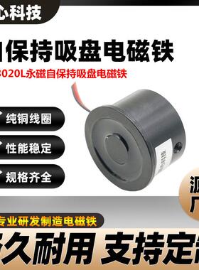 厂家直供定制KP020L永磁自保持吸盘式电磁铁DC12V机械手零部件