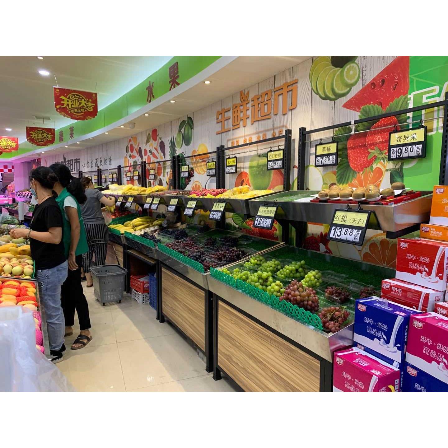 【折扣价】超市蔬菜货架生鲜店果蔬架超市蔬菜架蔬果架永辉款精品