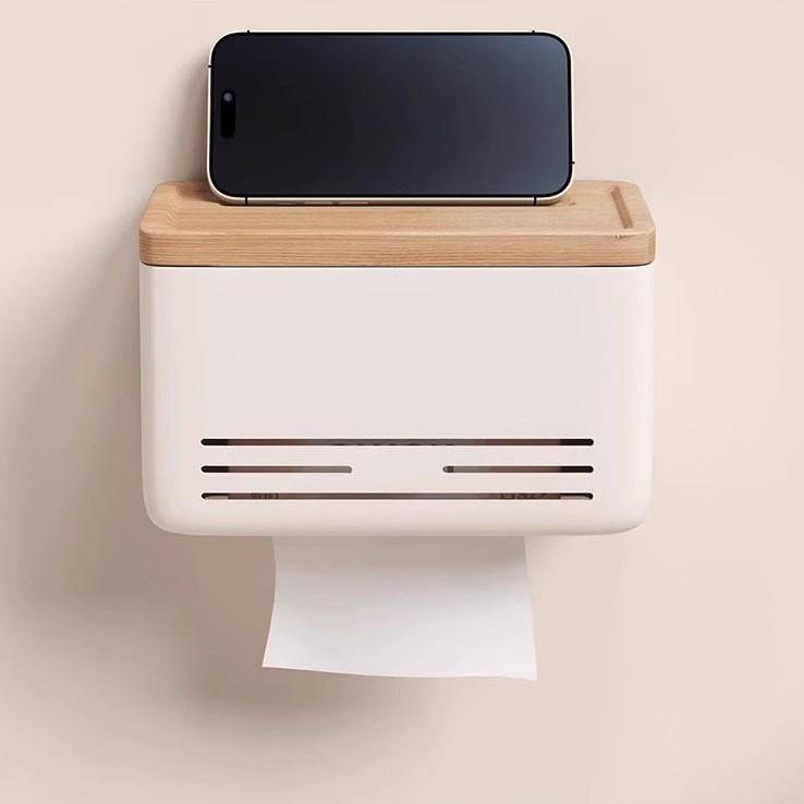 卫间巾盒纸壁免打孔抽纸盒防水厕所生卷纸厕纸纸巾挂架浴fml-6535