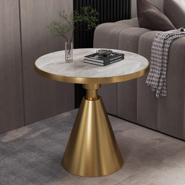 沙发几边几奢岩板边简约现代客厅沙发角小几边柜床头柜圆轻咨询客