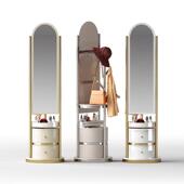 轻奢旋转全身镜家用落地镜全身镜挂衣架现代简约卧室衣帽架镜子