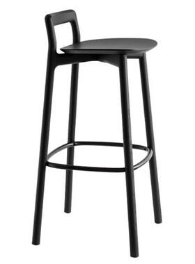 采购产品斯堪的纳维亚无障碍豪华实木酒吧椅，简单的现代黑色前台