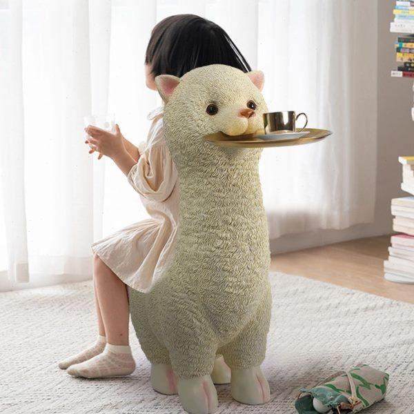 礼物电视柜摆件客厅创意动物装饰品驼新凳子网红落地收纳羊居乔迁,家居饰品,落地摆件,淘宝优惠券,粉丝福利购,淘宝优惠卷