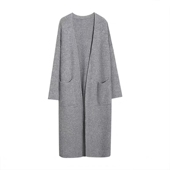 甜甜圈专享 春款 春日长款 口袋开衫 宽松慵懒加厚开衫 开衫